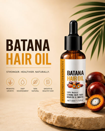 Batana Natural Hair Growth Oil - Visible Results in 7 Days!